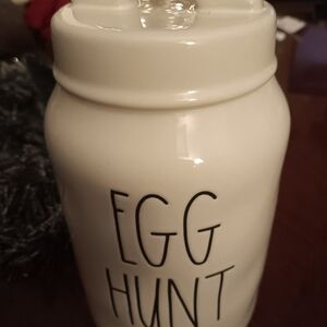 Rae Dunn Cream Egg Hunt Jar